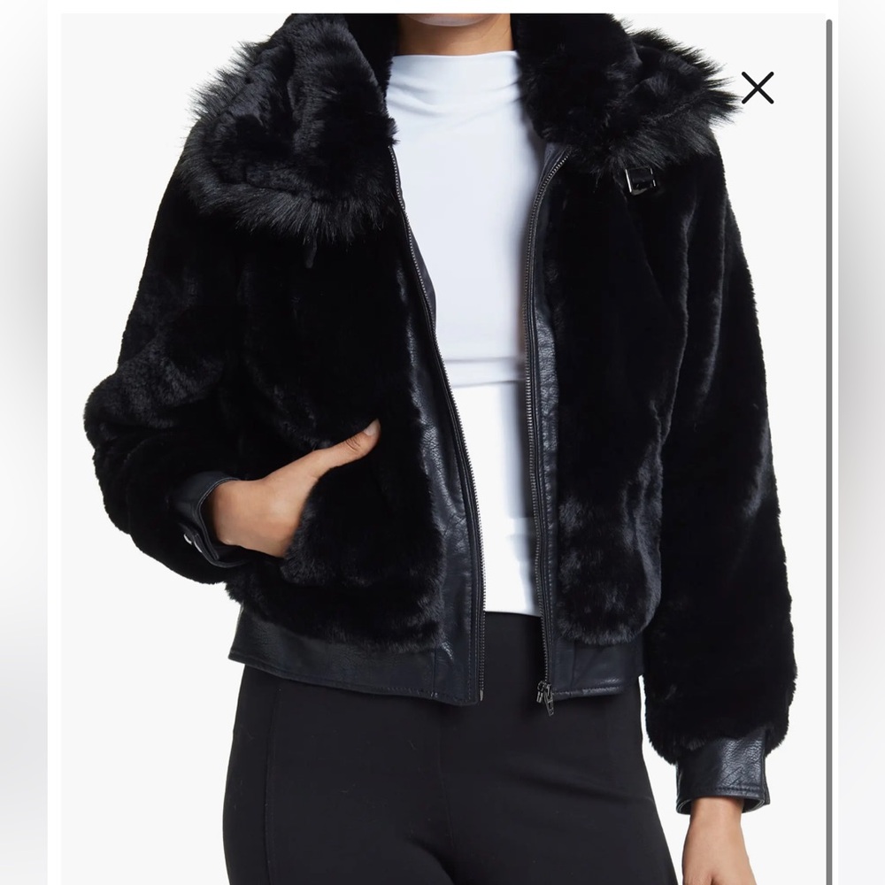 Blank NYC Faux Fur Jacket